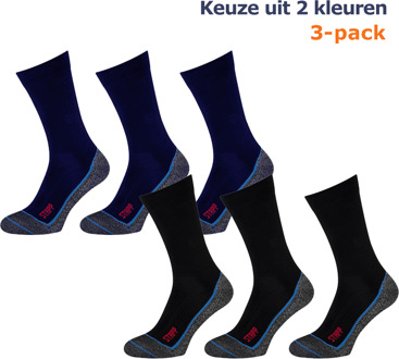Stapp Wandelsokken Techno Boston Cool 3-pack Zwart-39/42 - 39/42