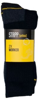Stapp Worker heren werk sokken 2-paar  - 47/50  - Zwart