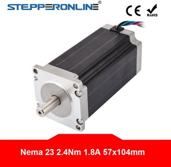Stappenmotor 2.4Nm 1.8A 8 Mm As Nema23 Stappenmotor 4-Lood 57 Motor Voor Cnc Router Draaibank Robot