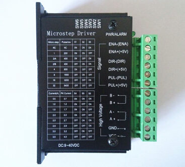 Stappenmotor Driver Nema 23 Nema 34 42/57/86 Nema17 4.5A 40 V 1 axis Stappenmotor CNC Graveermachine