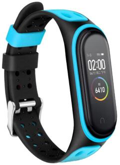Stappenteller Draagbare Fitnessapparatuur Sport Voor Mi Band 5 Band Sport Siliconen Band Twee-Tone Reverse Gesp 04