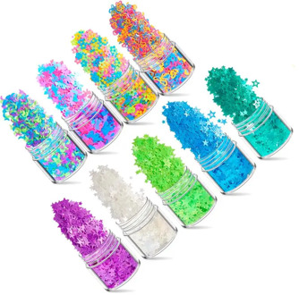 Star Butterfly Resin Filling Nail Art Sequins Glitter Flakes Stickers For DIY UV Epoxy Resin Crafts Handmade Nails Design Decor