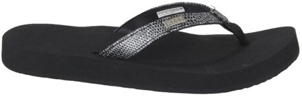 Star Cushion Sassy Dames Slippers - Black/Silver - Maat 42.5