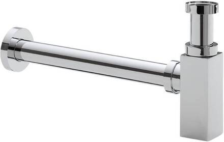 Star Luxe Bekersifon Vierkant 11/4" Chroom Aqua Splash