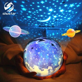 Star Night Light Sky Magic Star Maan Planeet Projector Lamp Cosmos Universe Luminaria Babykamer Licht Voor