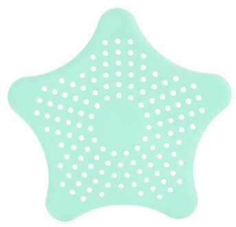 Star Riool Monding Zeef Badkamer Afvoer Haar Catcher Bad Stopper Plug Sink Filter Douche Keuken Badkamer Accessoire licht groen
