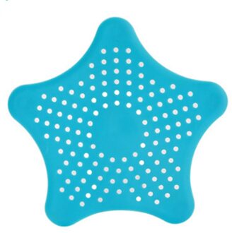 Star Riool Monding Zeef Badkamer Afvoer Haar Catcher Bad Stopper Plug Sink Filter Douche Keuken Badkamer Accessoire lucht blauw