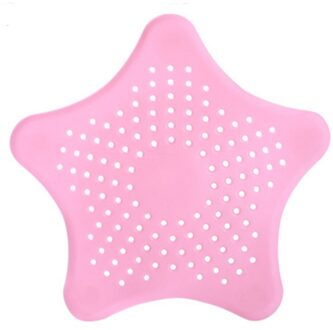 Star Riool Monding Zeef Badkamer Afvoer Haar Catcher Bad Stopper Plug Sink Filter Douche Keuken Badkamer Accessoire Roze