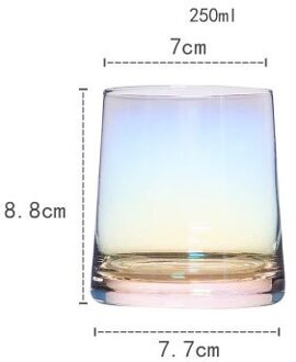 Star Sky Glas Water Fles Nordic Sap Melk Mousse Cup Eenvoudige Kantoor Water Koffie Thee Kopjes Wijn Bier Mok Sturen familieleden MULTI