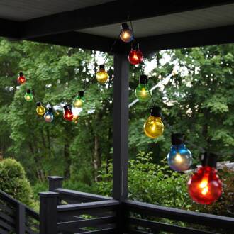 Star Trading Bonte LED lichtketting Partaj, met 16 lampen meerkleurig, zwart