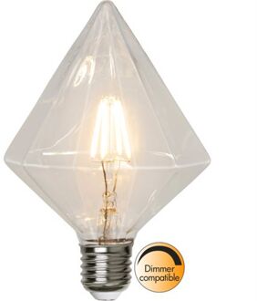 Star Trading Diamant Lamp - E27 - 3.2w - Extra Warm Wit - 2700k - Dimbaar - Filament - Helder