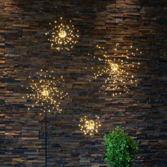 Star Trading Firework LED hanglamp, zwart, metaal, Ø 26 cm, stekker