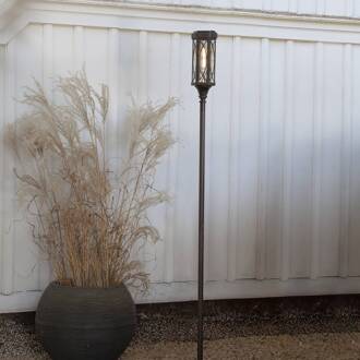 Star Trading Folke LED tuinpadverlichting kan op 3 hoogtes worden gemonteerd donkerbruin, transparant