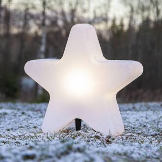 Star Trading Gardenlight terraslamp, stervormig wit, zwart