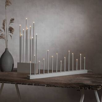 Star Trading Kandelaar Buzz, 9-lamps, grijs