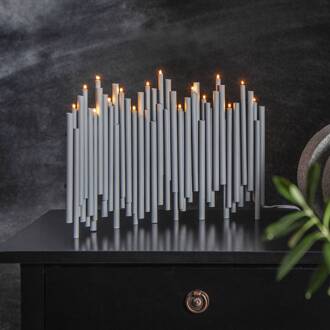Star Trading Kandelaar noot, 16-lamps, grijs