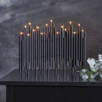 Star Trading Kandelaar noot, 16-lamps, zwart