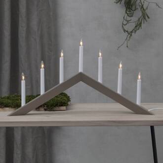 Star Trading Kandelaar Pijl, plat, 7-vlam, wit