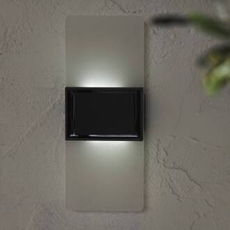 Star Trading LED buiten wandlamp Wally, 20x8 cm wit mat CCT wit berijpt