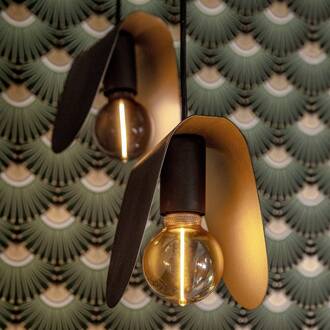 Star Trading LED lamp DecoLED One G80 E27 2W zwart 1800K 3-staps