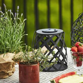 Star Trading LED lamp op zonne-energie Calabria, 20 cm zwart