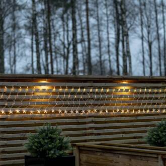Star Trading LED lichtgordijn StarNet helder kunststof lengte 480cm 160 LED's transparant