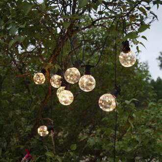 Star Trading LED lichtketting Big Circus, Dew Drops, 10-lamps zwart, transparant