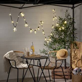 Star Trading LED lichtketting Bolla, helder, kunststof Lengte 5,3 m 20-fl. helder, zwart