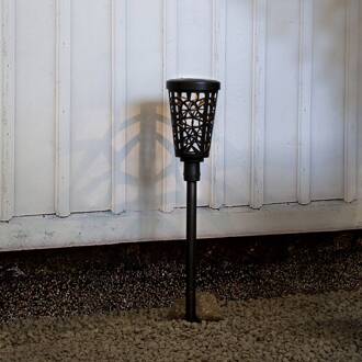 Star Trading LED solar-tuinpadverlichting Sinnia met aardspies zwart