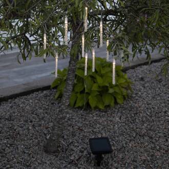 Star Trading LED solarlichtketting Bubbly, 10-lamps, warmwit transparant