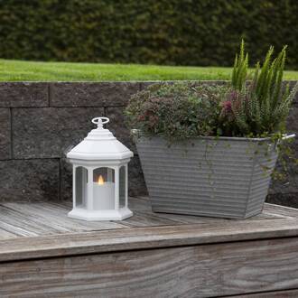 Star Trading LED tafellamp Linta in lantaarnvorm, wit