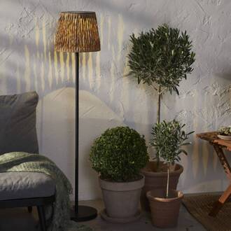 Star Trading LED vloerlamp Cesta 127cm bruin/zwart kunststof/metaal bruin, zwart