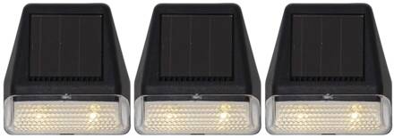 Star Trading LED wandsolarlamp Wally Mini in 3 per set zwart