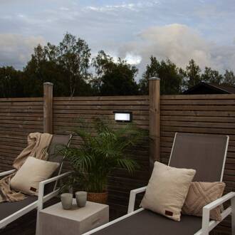 Star Trading LED-zonnelamp voor aan de muur Valla met bewegingsmelder zwart, wit