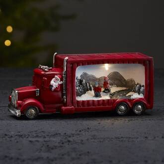 Star Trading Merryville - decoratieve LED lamp kerstman rood