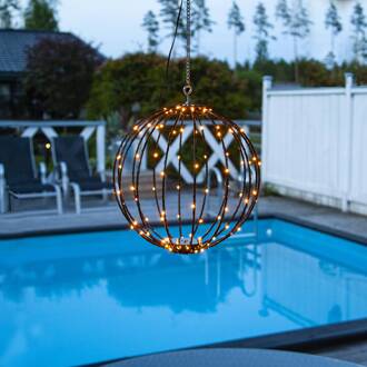 Star Trading Mounty LED hanglamp voor buiten, Ø 30cm zwart
