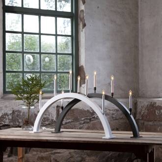 Star Trading Raam kandelaar Storm 5-lamps 59 cm wit