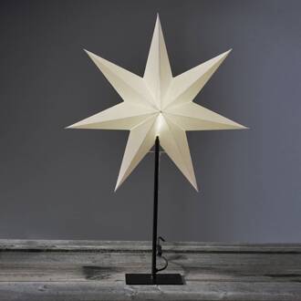 Star Trading Staande ster Frozen, 7-punten, zwart/ster wit wit, zwart