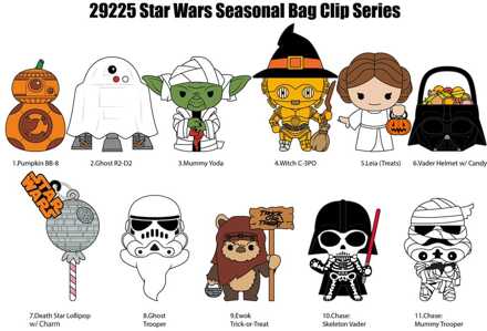 Star Wars 3D PVC Bag Clips Halloween Display (24)