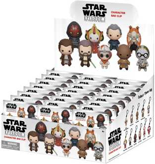 Star Wars 3D PVC Bag Clips The Phantom Menace Display (24)