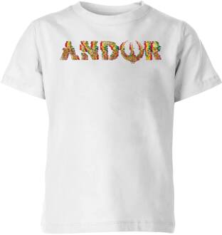 Star Wars Andor Glitch Kids' T-Shirt - White - 98/104 (3-4 jaar) - Wit - XS
