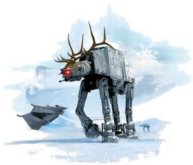 Star Wars AT-AT Reindeer Women's Christmas Jumper - White - XXL Wit