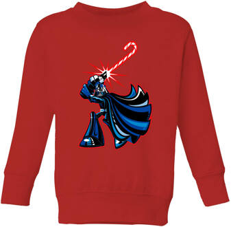 Star Wars Candy Cane Darth Vader Kids' Christmas Jumper - Red - 110/116 (5-6 jaar) Rood - S