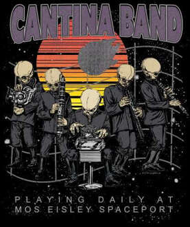 Star Wars Cantina Band At Spaceport Sweatshirt - Black - L Zwart