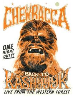 Star Wars Chewbacca One Night Only Dames T-shirt - Wit - S