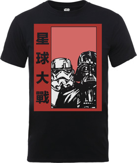 Star Wars Chinese Karakters Darth Vader en Stormtrooper T-shirt - Zwart - S