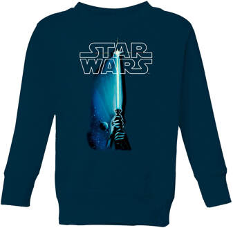Star Wars Classic Lightsaber Kids' Sweatshirt - Navy - 110/116 (5-6 jaar) - Navy blauw