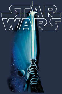 Star Wars Classic Lightsaber Men's T-Shirt - Navy - L - Navy blauw