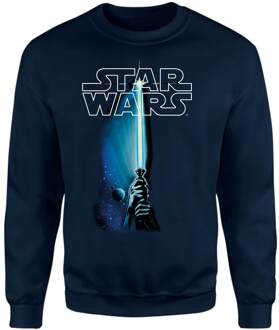 Star Wars Classic Lightsaber Sweatshirt - Navy - S - Navy blauw