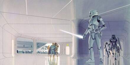 Star Wars Classic Rmq Stormtrooper Hallway Vlies Fotobehang 500x250cm 10-banen Multikleur